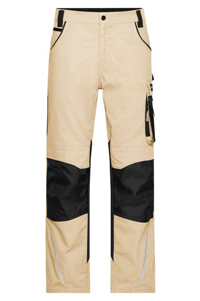 Workwear Pants - STRONG - Spezialisierte Arbeitshose mit funktionellen Details schwarz/braun/grau, Gr. 60