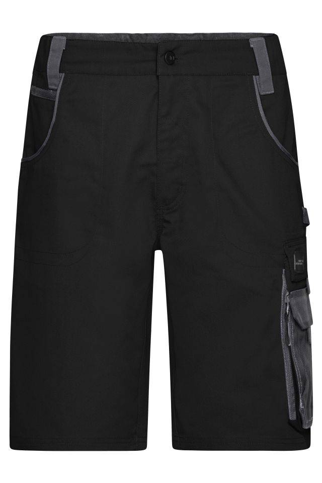 Workwear Bermudas - STRONG - Spezialisierte Arbeitsshorts mit funktionellen Details schwarz/grau, Gr. 56