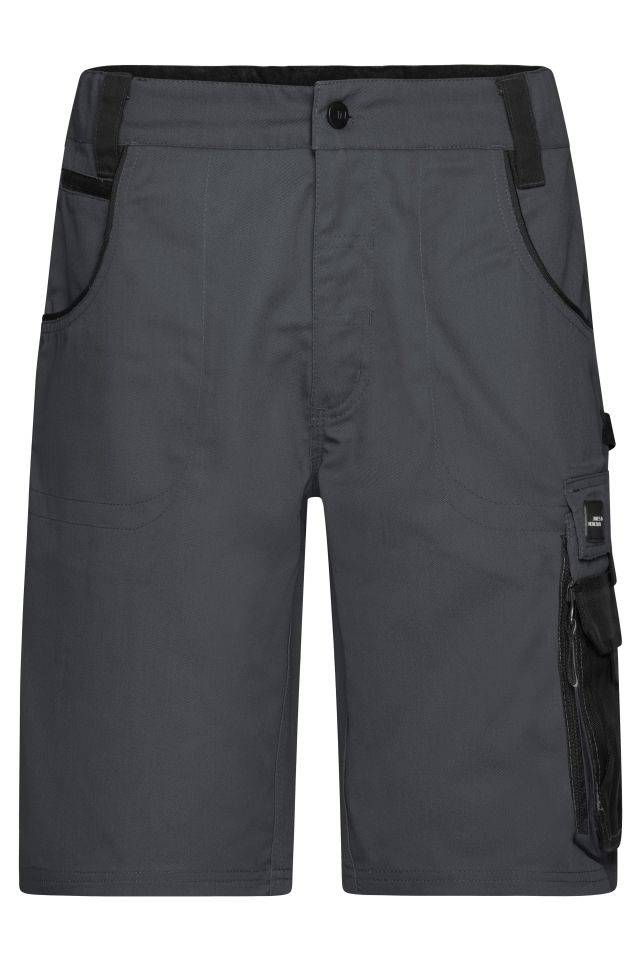 Workwear Bermudas - STRONG - Spezialisierte Arbeitsshorts mit funktionellen Details schwarz/grau, Gr. 54
