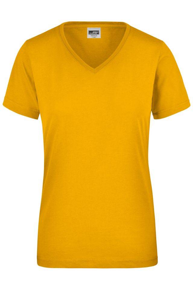 Ladies' Workwear T-Shirt Strapazierfähiges und pflegeleichtes T-Shirt gelb, Gr. XS