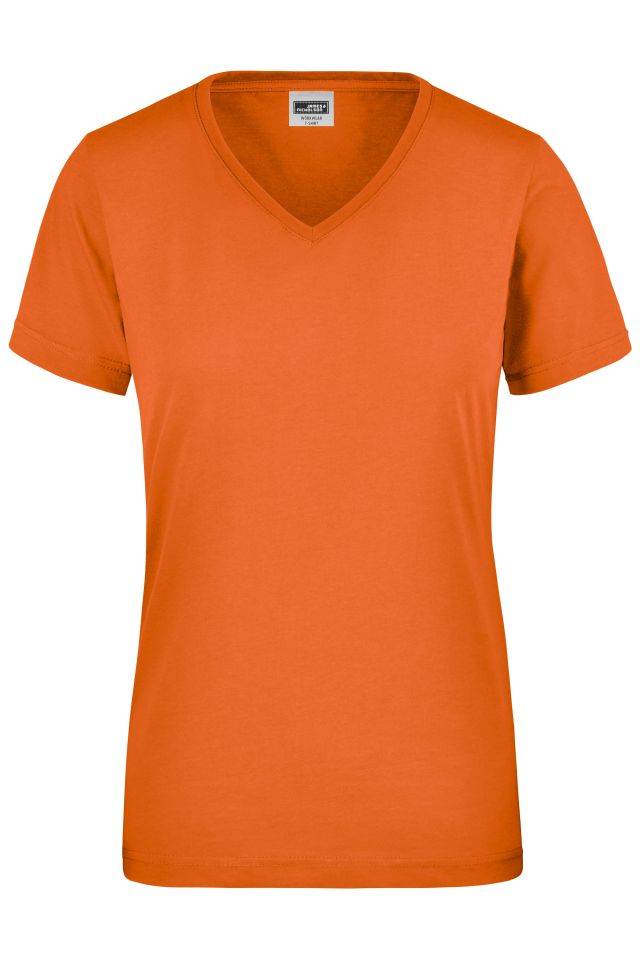Ladies' Workwear T-Shirt Strapazierfähiges und pflegeleichtes T-Shirt orange, Gr. S