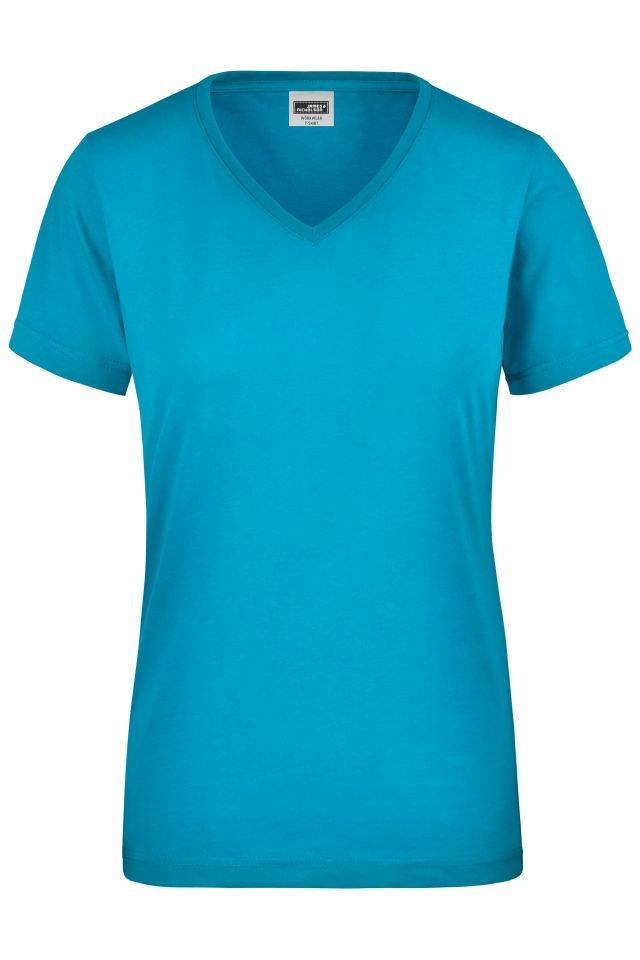 Ladies' Workwear T-Shirt Strapazierfähiges und pflegeleichtes T-Shirt blau, Gr. 3XL