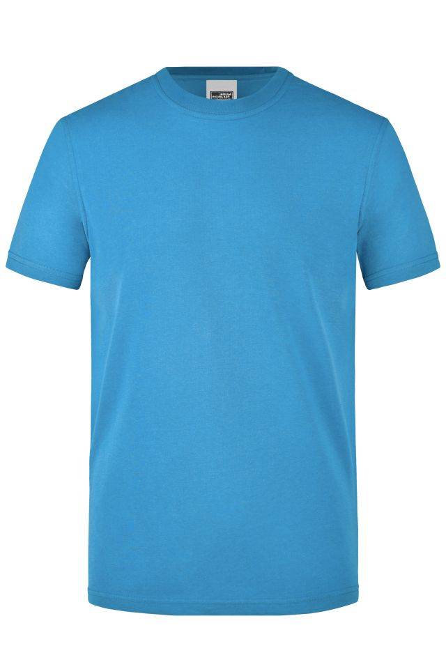 Men's Workwear T-Shirt Strapazierfähiges und pflegeleichtes T-Shirt blau, Gr. XS