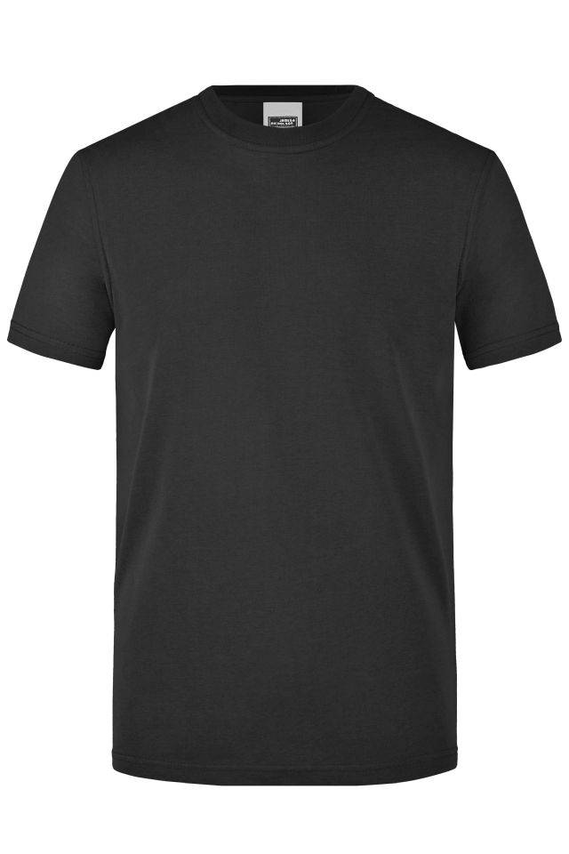 Men's Workwear T-Shirt Strapazierfähiges und pflegeleichtes T-Shirt schwarz, Gr. M