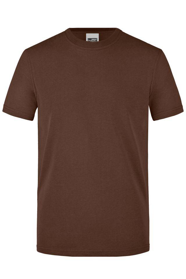Men's Workwear T-Shirt Strapazierfähiges und pflegeleichtes T-Shirt braun, Gr. L