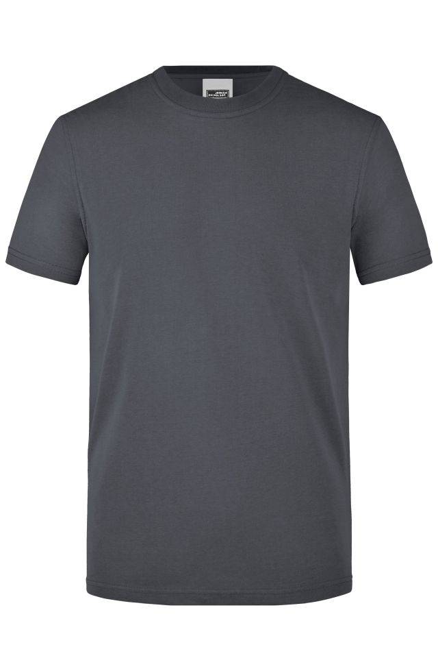 Men's Workwear T-Shirt Strapazierfähiges und pflegeleichtes T-Shirt grau, Gr. 5XL