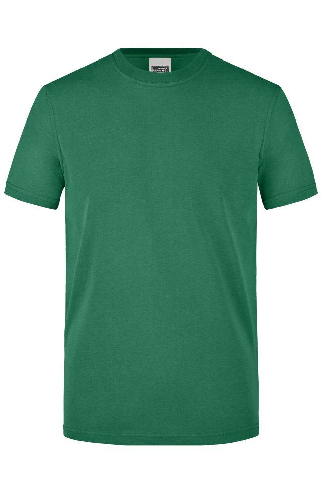 Men's Workwear T-Shirt Strapazierfähiges und pflegeleichtes T-Shirt grün, Gr. 6XL