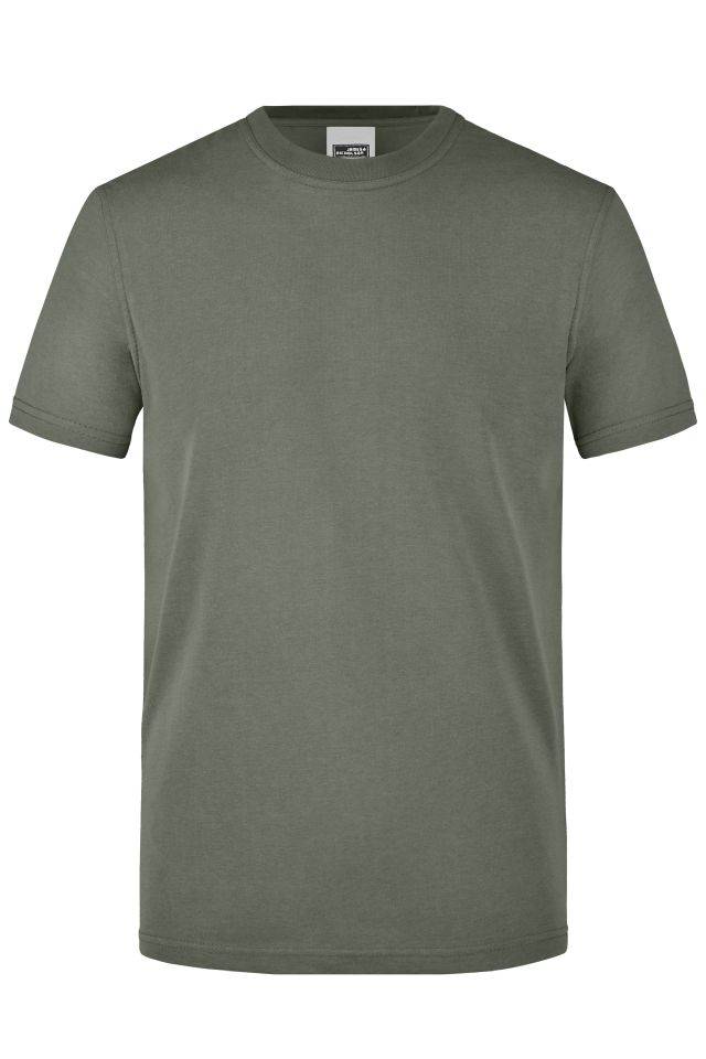 Men's Workwear T-Shirt Strapazierfähiges und pflegeleichtes T-Shirt grau, Gr. 4XL