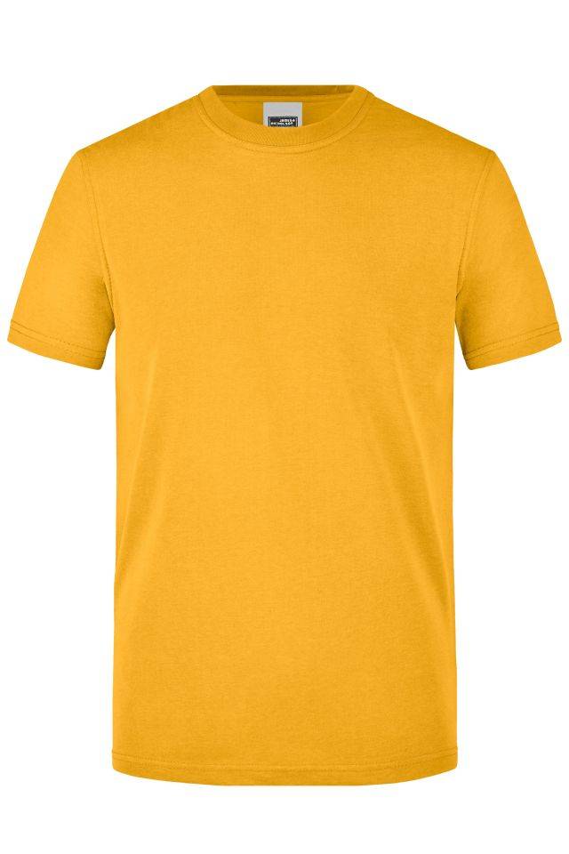 Men's Workwear T-Shirt Strapazierfähiges und pflegeleichtes T-Shirt gelb, Gr. 5XL