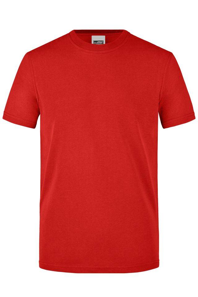 Men's Workwear T-Shirt Strapazierfähiges und pflegeleichtes T-Shirt rot, Gr. XS