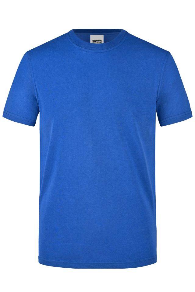 Men's Workwear T-Shirt Strapazierfähiges und pflegeleichtes T-Shirt blau, Gr. XXL