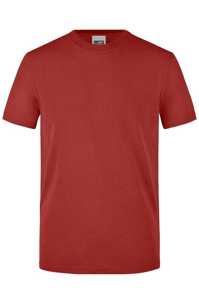 Men's Workwear T-Shirt Strapazierfähiges und pflegeleichtes T-Shirt rot/weinrot, Gr. S