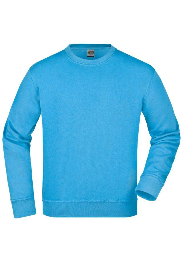 Workwear Sweatshirt Klassisches Rundhals-Sweatshirt blau, Gr. S