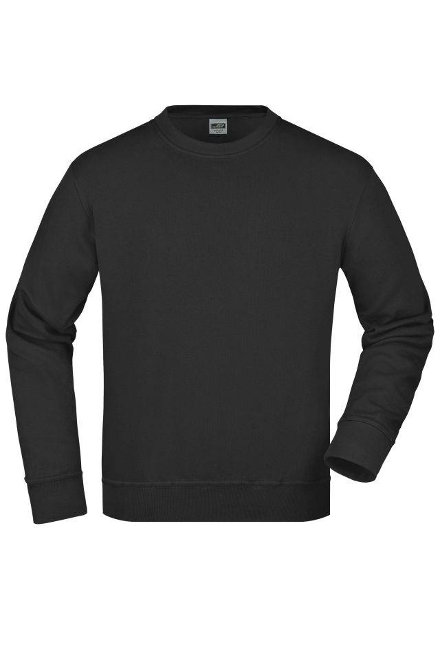 Workwear Sweatshirt Klassisches Rundhals-Sweatshirt schwarz, Gr. 5XL