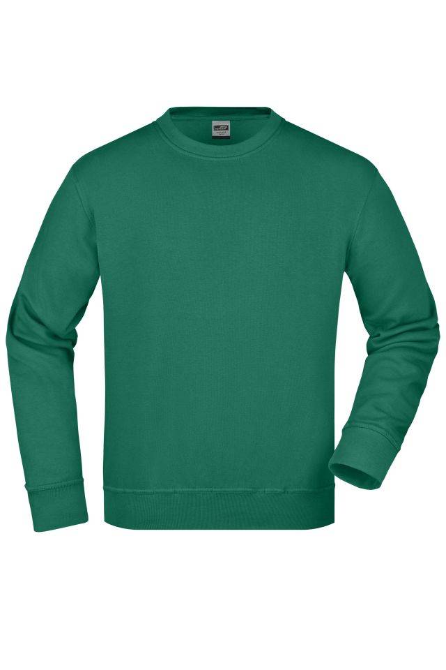 Workwear Sweatshirt Klassisches Rundhals-Sweatshirt grün, Gr. L
