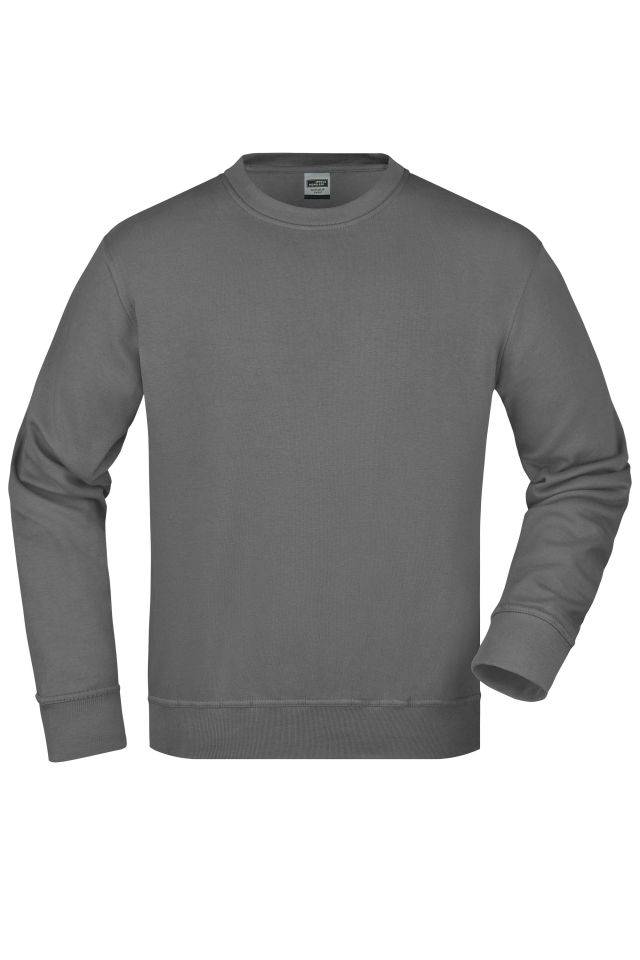 Workwear Sweatshirt Klassisches Rundhals-Sweatshirt grau, Gr. XXL