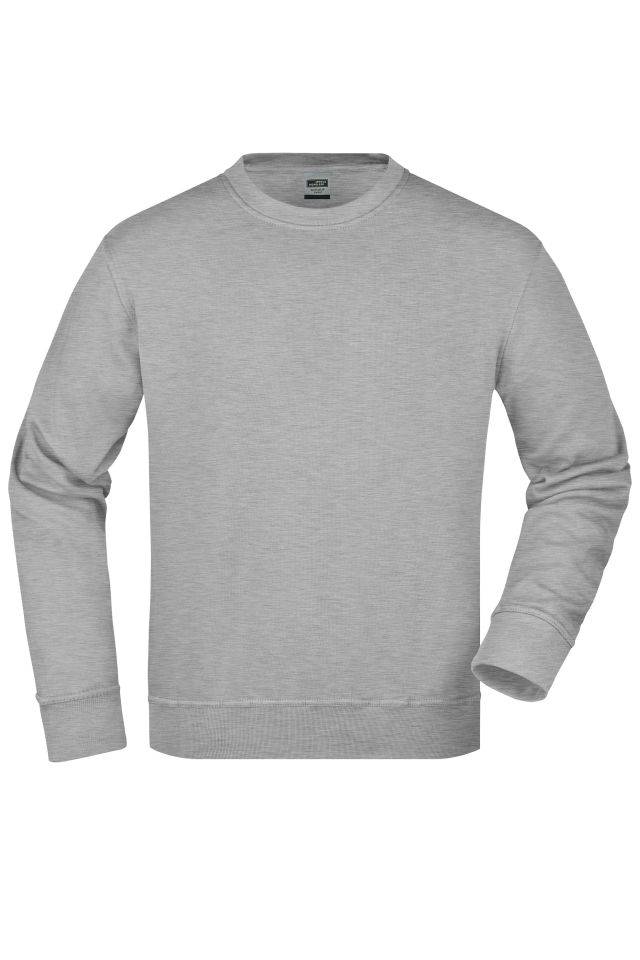 Workwear Sweatshirt Klassisches Rundhals-Sweatshirt grau, Gr. 5XL