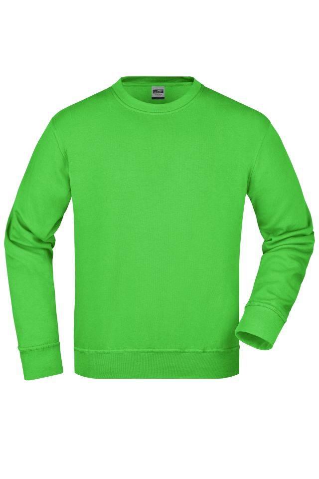 Workwear Sweatshirt Klassisches Rundhals-Sweatshirt grün, Gr. M
