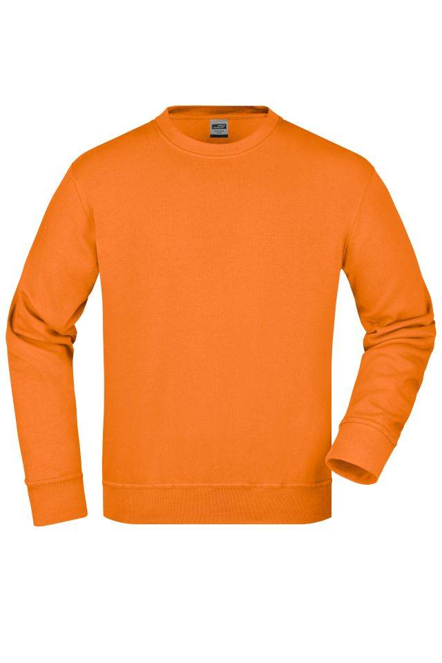 Workwear Sweatshirt Klassisches Rundhals-Sweatshirt orange, Gr. XL