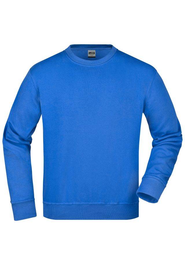 Workwear Sweatshirt Klassisches Rundhals-Sweatshirt blau, Gr. 5XL