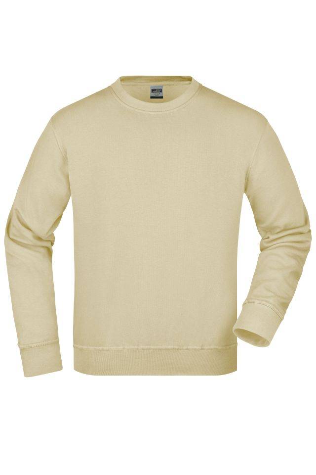 Workwear Sweatshirt Klassisches Rundhals-Sweatshirt braun/grau, Gr. 3XL