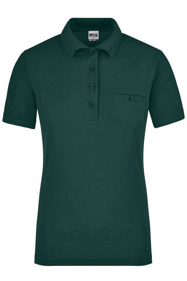 Ladies' Workwear Polo Pocket Pflegeleichtes und strapazierfähiges Polo mit Brusttasche grün, Gr. 4XL
