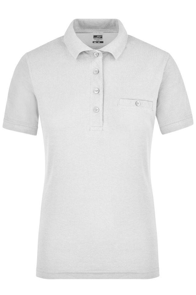 Ladies' Workwear Polo Pocket Pflegeleichtes und strapazierfähiges Polo mit Brusttasche weiß, Gr. XXL