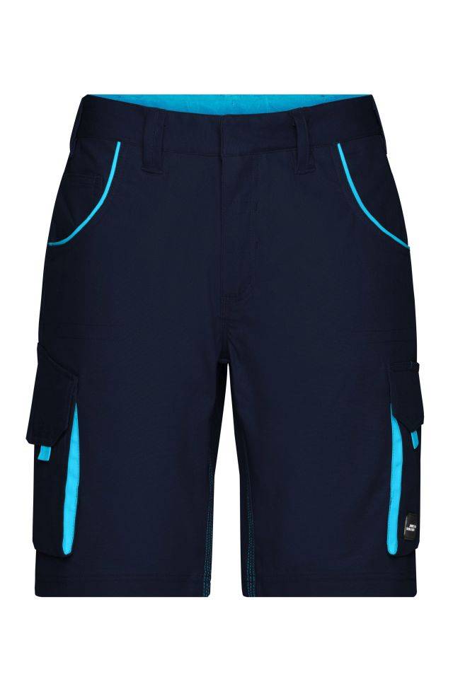 Workwear Bermudas - COLOR - Funktionelle kurze Hose im sportlichen Look mit hochwertigen Details blau, Gr. 52