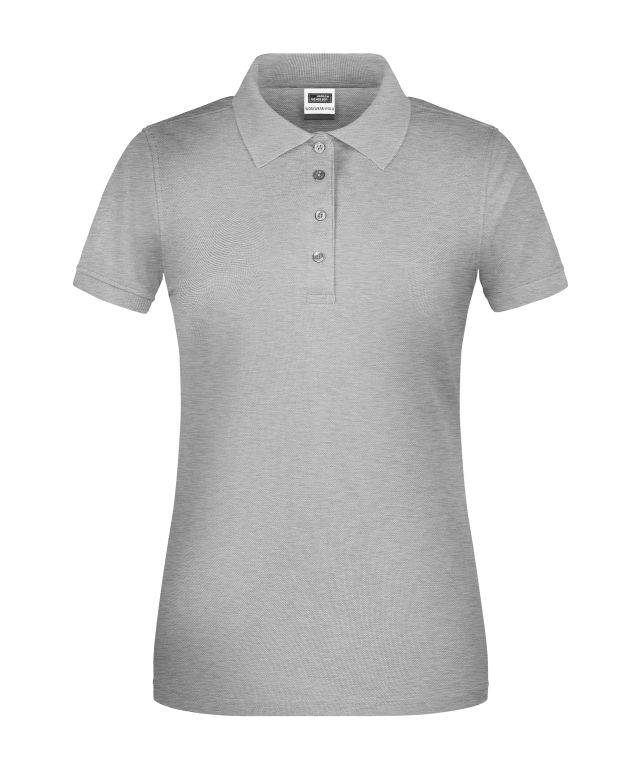 Ladies' BIO Workwear Polo Pflegeleichtes und strapazierfähiges Polo grau, Gr. M