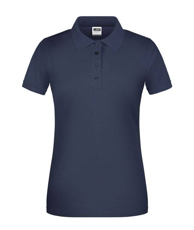 Ladies' BIO Workwear Polo Pflegeleichtes und strapazierfähiges Polo blau, Gr. M