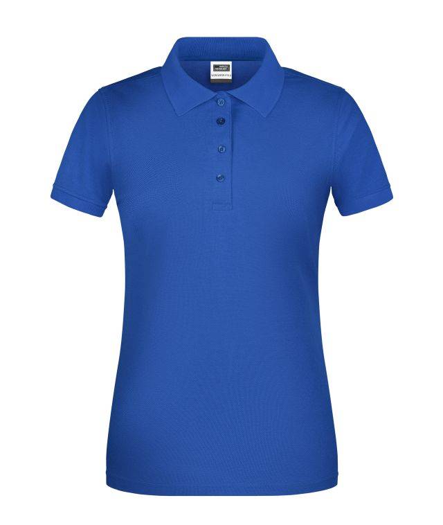 Ladies' BIO Workwear Polo Pflegeleichtes und strapazierfähiges Polo blau, Gr. XL