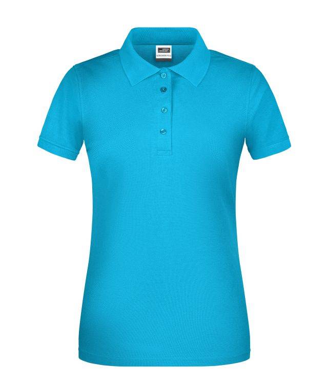 Ladies' BIO Workwear Polo Pflegeleichtes und strapazierfähiges Polo blau, Gr. S