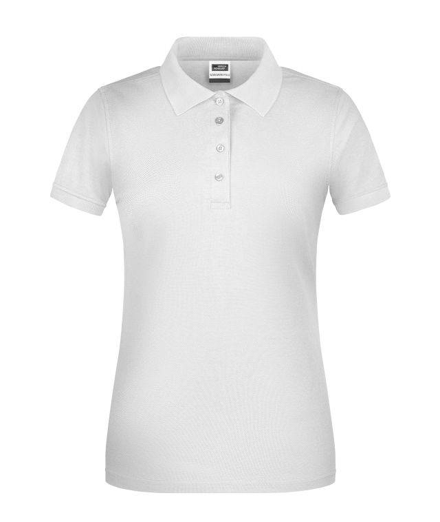 Ladies' BIO Workwear Polo Pflegeleichtes und strapazierfähiges Polo weiß, Gr. 3XL