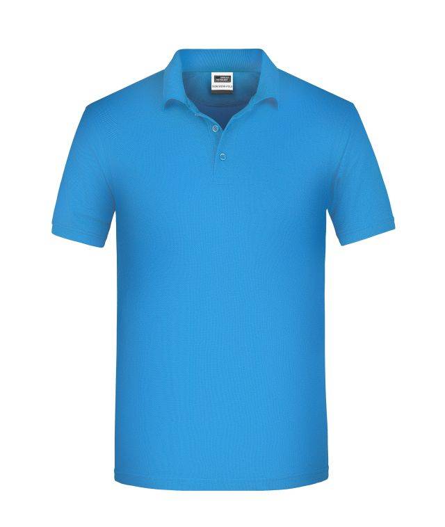 Men's BIO Workwear Polo Pflegeleichtes und strapazierfähiges Polo blau, Gr. XS