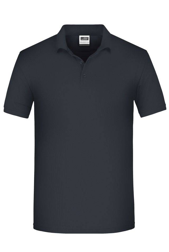 Men's BIO Workwear Polo Pflegeleichtes und strapazierfähiges Polo grau, Gr. L