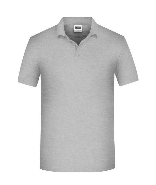 Men's BIO Workwear Polo Pflegeleichtes und strapazierfähiges Polo grau, Gr. XXL