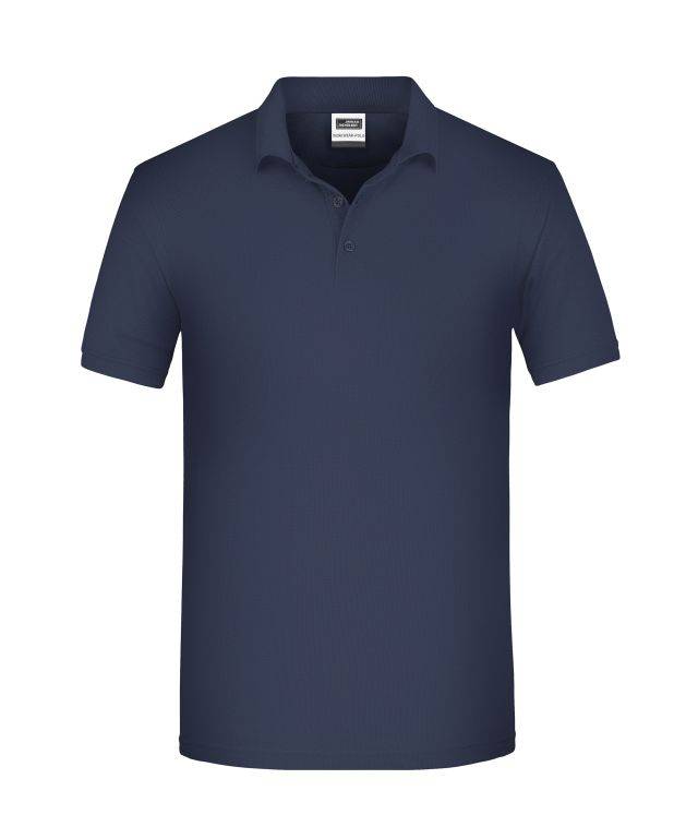 Men's BIO Workwear Polo Pflegeleichtes und strapazierfähiges Polo blau, Gr. L