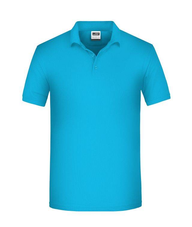 Men's BIO Workwear Polo Pflegeleichtes und strapazierfähiges Polo blau, Gr. 5XL