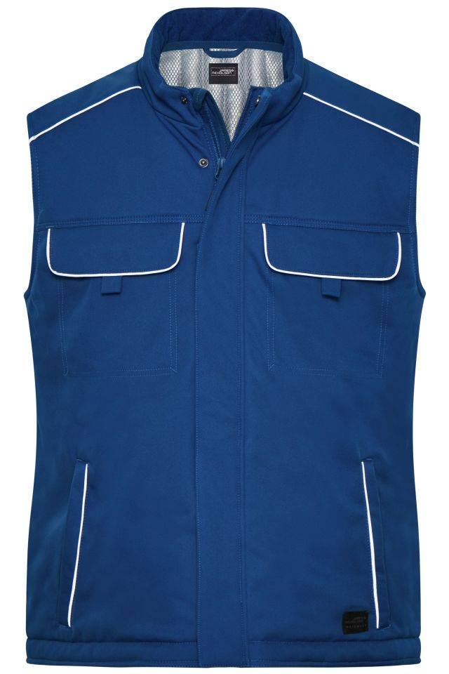 Workwear Softshell Padded Vest - SOLID - Professionelle Softshellweste mit warmem Innenfutter und hochwertigen Details i