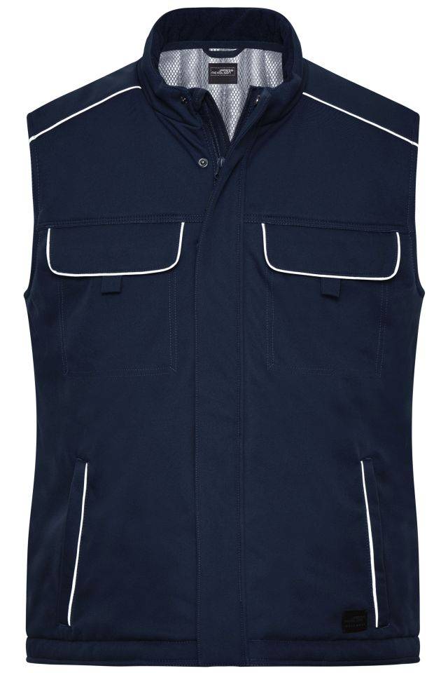Workwear Softshell Padded Vest - SOLID - Professionelle Softshellweste mit warmem Innenfutter und hochwertigen Details i