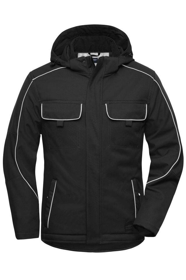 Workwear Softshell Padded Jacket - SOLID - Professionelle Softshelljacke mit warmem Innenfutter und hochwertigen Details