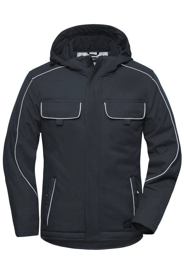 Workwear Softshell Padded Jacket - SOLID - Professionelle Softshelljacke mit warmem Innenfutter und hochwertigen Details