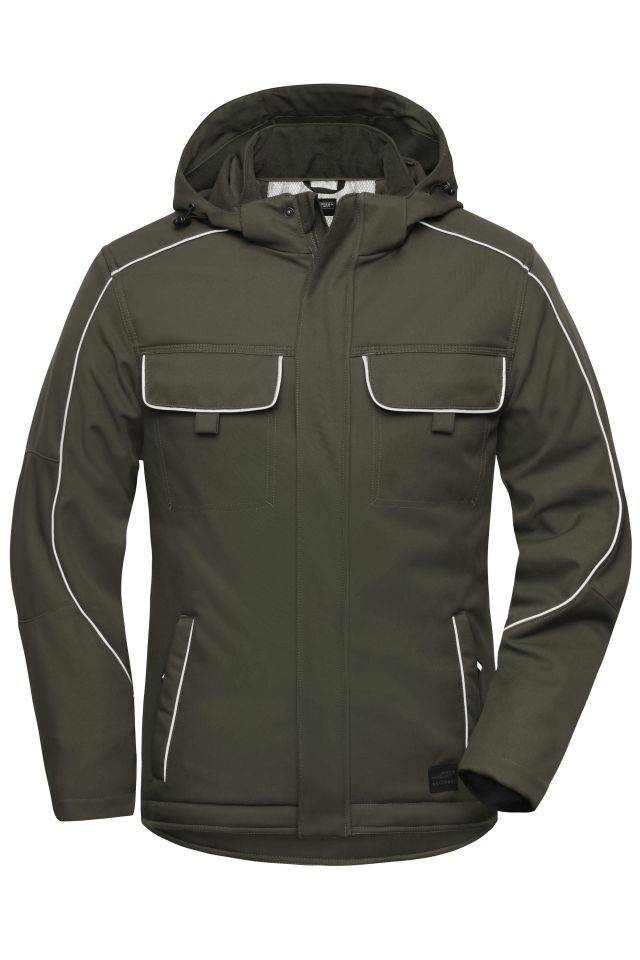 Workwear Softshell Padded Jacket - SOLID - Professionelle Softshelljacke mit warmem Innenfutter und hochwertigen Details