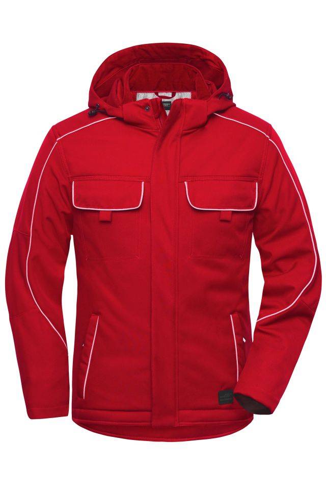 Workwear Softshell Padded Jacket - SOLID - Professionelle Softshelljacke mit warmem Innenfutter und hochwertigen Details