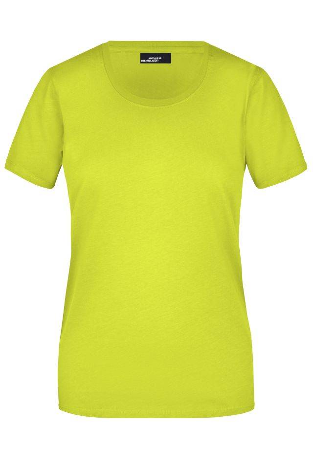 Ladies' Basic-T Leicht tailliertes T-Shirt aus Single-Jersey gelb, Gr. XXL