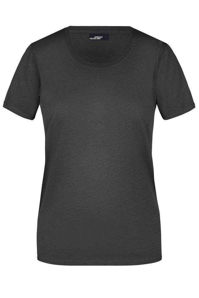 Ladies' Basic-T Leicht tailliertes T-Shirt aus Single-Jersey schwarz, Gr. XL