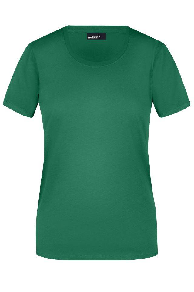 Ladies' Basic-T Leicht tailliertes T-Shirt aus Single-Jersey grün, Gr. XXL