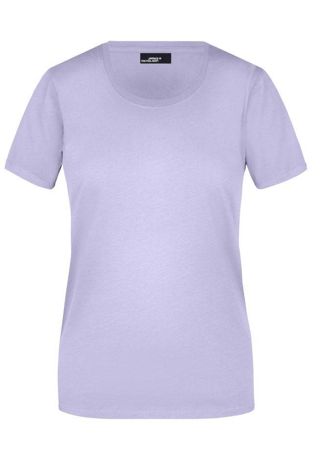 Ladies' Basic-T Leicht tailliertes T-Shirt aus Single-Jersey lila, Gr. M