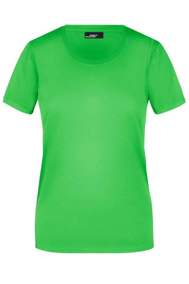 Ladies' Basic-T Leicht tailliertes T-Shirt aus Single-Jersey grün, Gr. XL