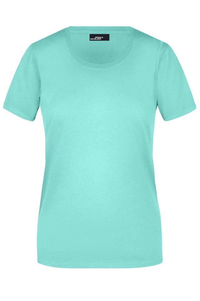 Ladies' Basic-T Leicht tailliertes T-Shirt aus Single-Jersey grün, Gr. M